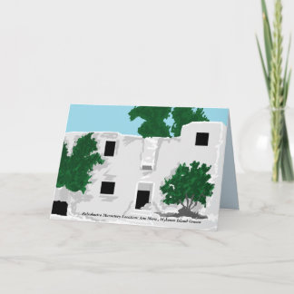 Note Carte vierge à l'intérieur /Monastère Paleoka