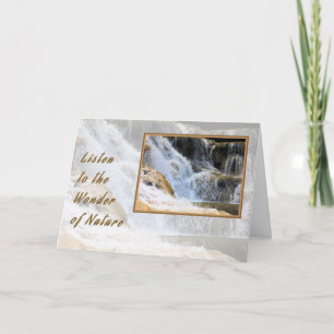 Note Carte Wonder Nature Water Fall
