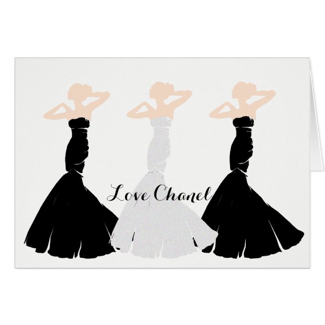Note de mariage mariée noir et blanc BRIDE & CO (Devant Horizontal)