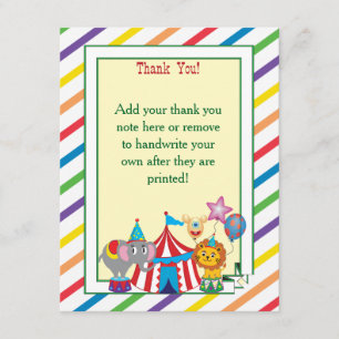 Note de Merci de cirque