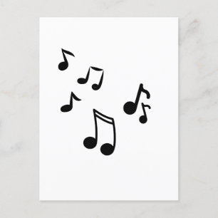 note de musique carte postale