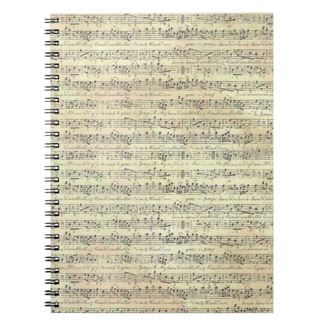 note de musique Motif Musique Carnet à thème (Devant)