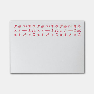 Note de post-it des marques de correcteur