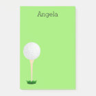 note de post-it jouante au golf faite sur commande