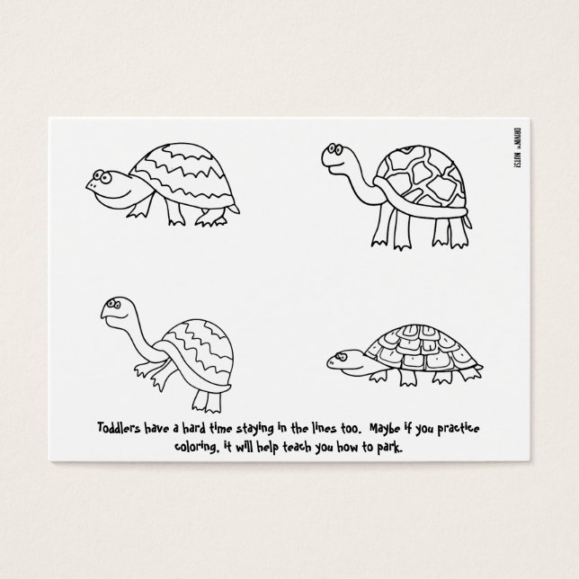 Note de stationnement incorrecte (Devant)