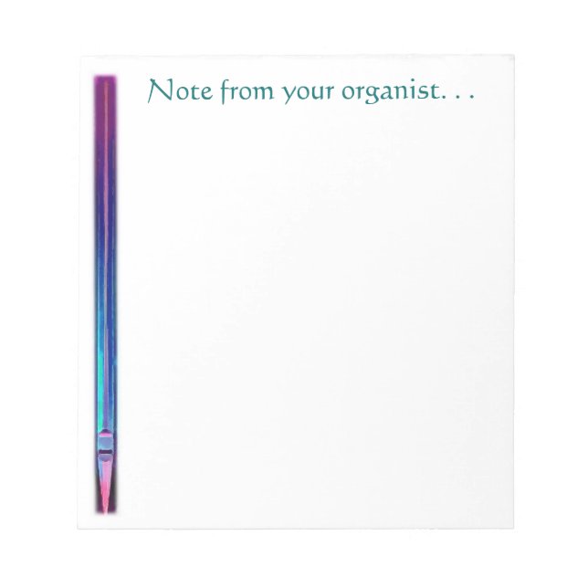Note de votre bloc-notes organisateur (Devant)
