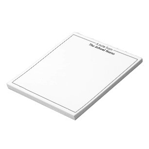 Note du Bloc-notes de l'infirmière scolaire