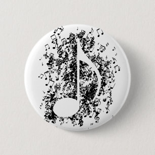 Note Explosion 2 Inch Round Button