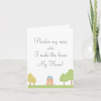 Note for the neighbours customizable new home card
