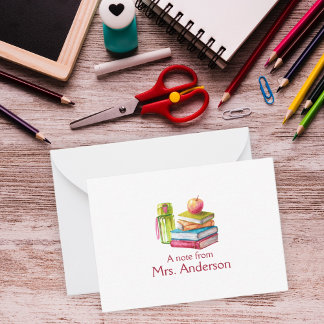 Note From Teacher Card