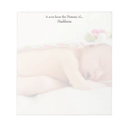 "Note From the Mommy of", Custom Photo Notepad