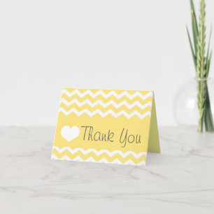 Note jaune de Merci de Chevron