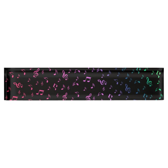 note,music,colour, colourful + pattern, house nameplate (Front)