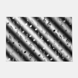 note, music, metal, sheet music, band, clef, doormat
