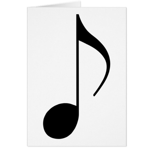 note musicale noire (Devant)
