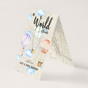 Note orientée de Merci du baby shower   de voyage