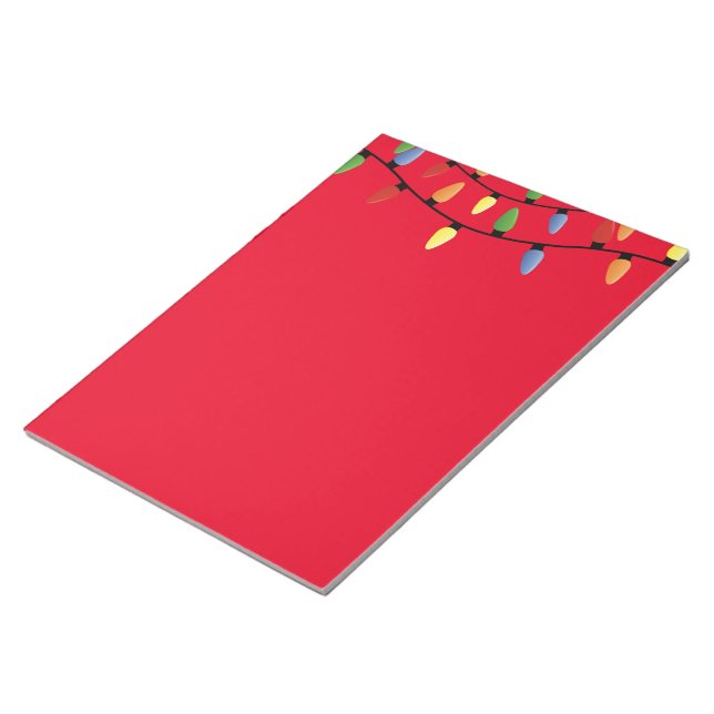 Note Pad-Christmas Lights (Angled)