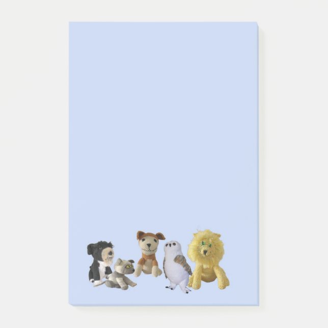 Note Pad - Group of Toy Animals (Front)