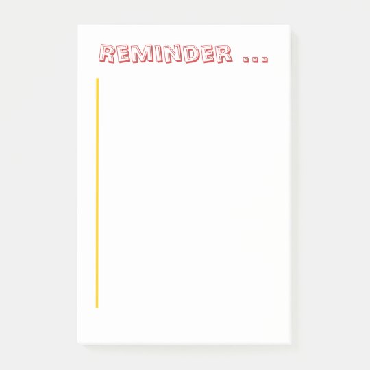 Note Pad Reminder notepad Zazzle.ca