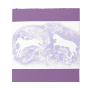 Note Pad with Horse Design
