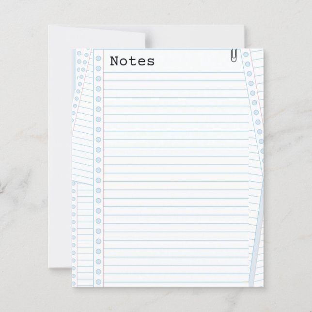 Note Paper  (Front)
