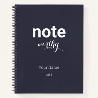 Note personnalisée Mérite Carnet spiral