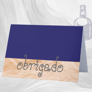Note portugaise Obrigado de Merci