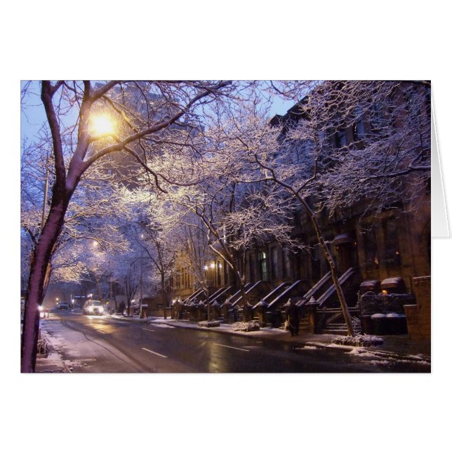 Note sur la rue d'hiver (Devant Horizontal)