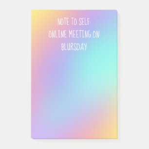 "Note to Self" Funny Colorful Post-it Notes