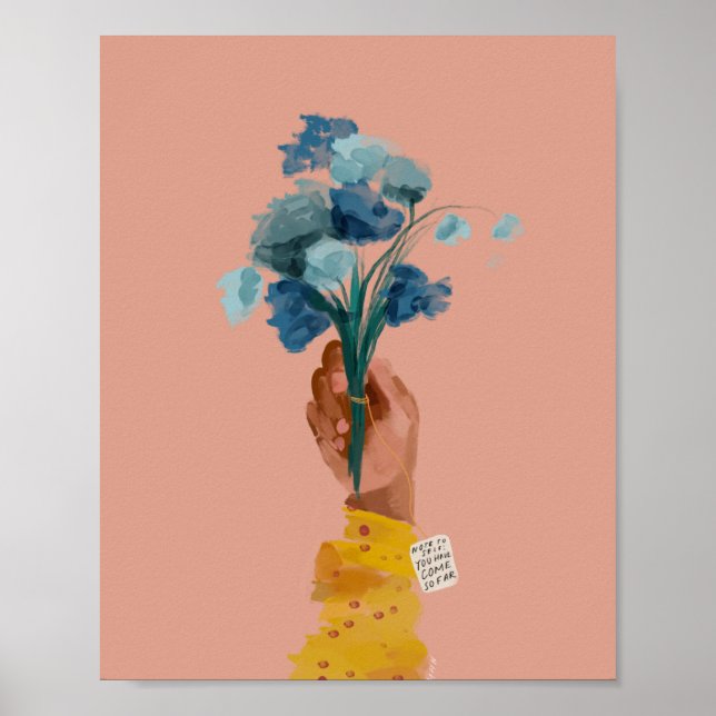 Note to self Quote - African American Black Art Poster (Front)