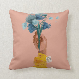 Note to self Quote - African American Black Art Throw Pillow