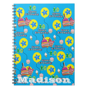 Notebook, #10 Happy 10th Birthday Notes Blue Notebook