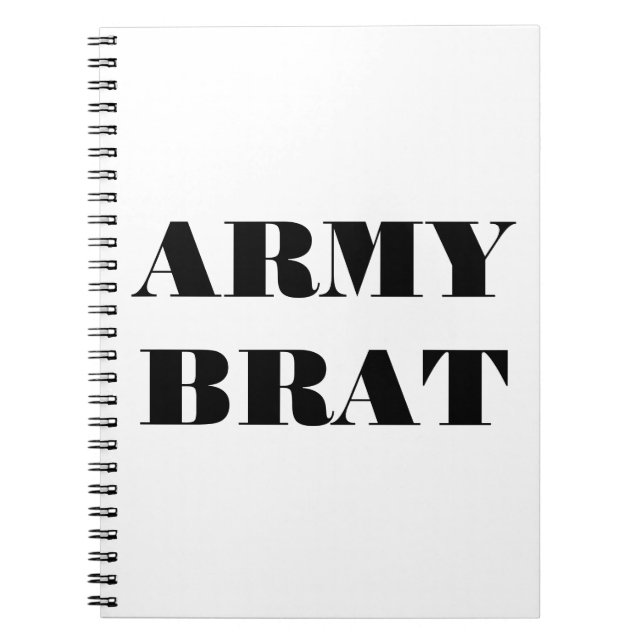 Notebook Army Brat (Front)