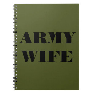 Notebook Army Wife