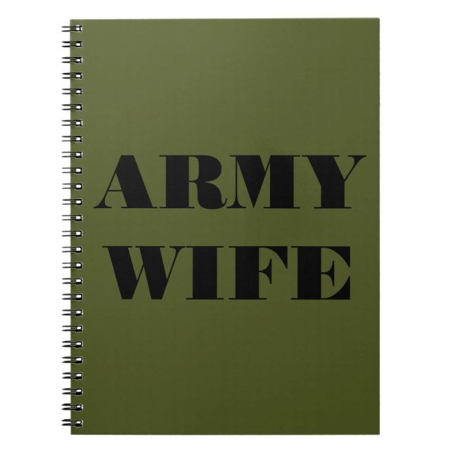 Notebook Army Wife (Front)
