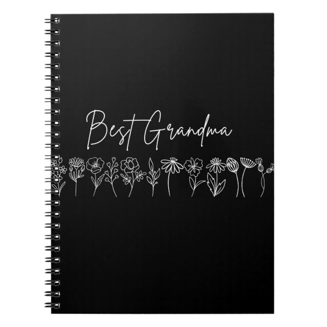 Notebook - Best Grandma Wildflowers Journal  (Front)