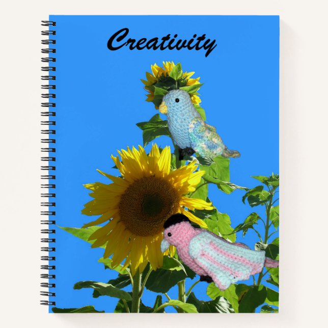 Notebook - Birds on Sunflower (Front)