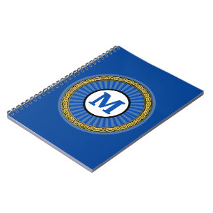Notebook - Blue - Personalized - Add Initial