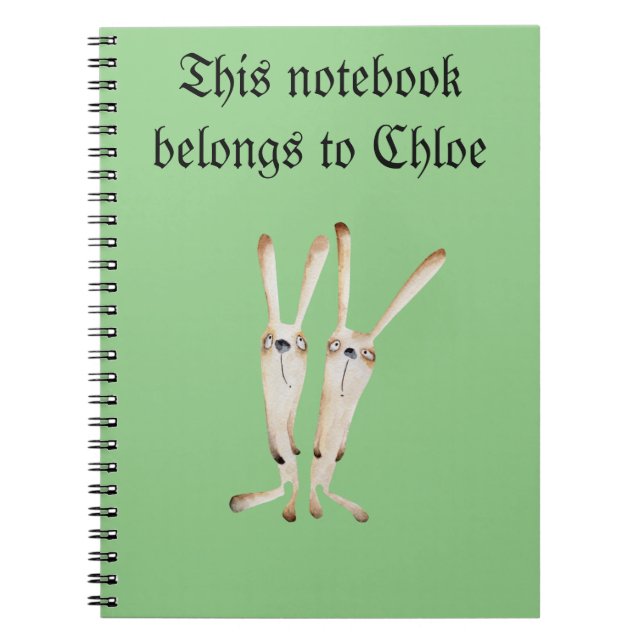 Notebook can be personalised (Front)