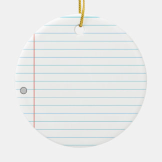 Notebook Ceramic Ornament