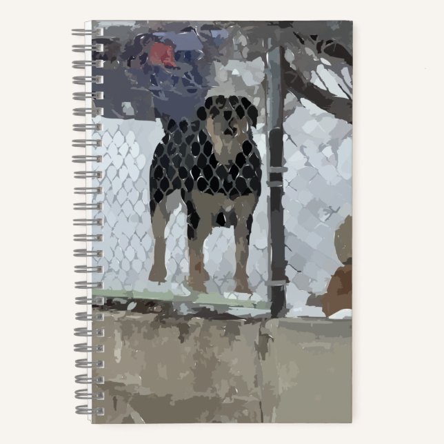 Notebook Fenced Dog (Front)