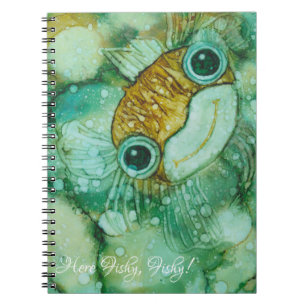 Notebook "Inkblot/Cute Fish Personalize