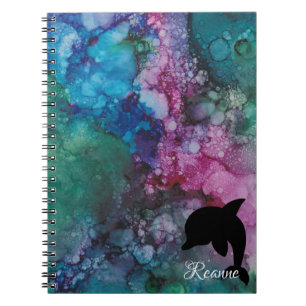 Notebook "Inkblots/Dolphin" Personalize