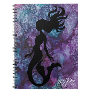 Notebook "Inkblots/Mermaid" Personalize