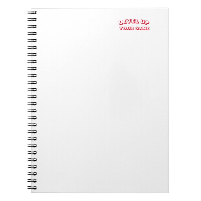 notebook "level up your game"  (Front)