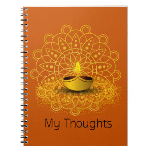 Notebook My Thoughts Candle 