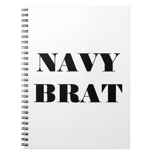 Notebook Navy Brat (Front)
