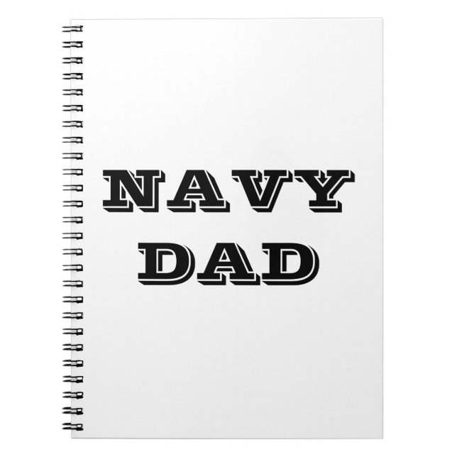 Notebook Navy Dad (Front)