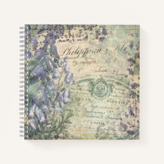 Notebook ou Journal vintage Floral Ephemera