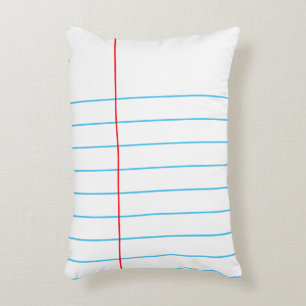 Notebook Paper Graphic© Pillow